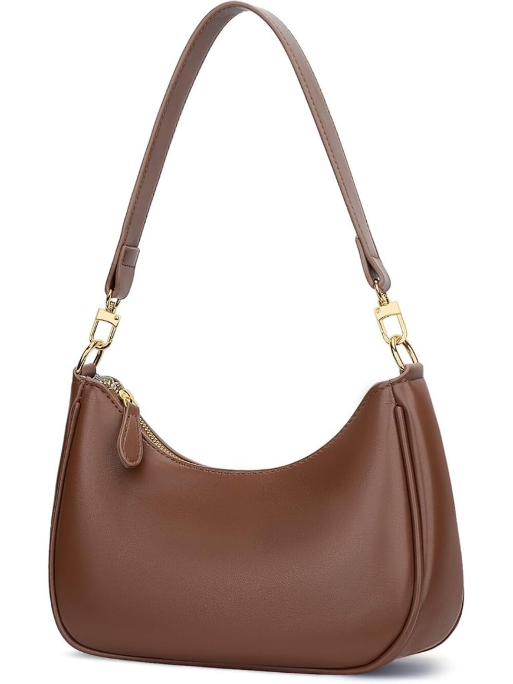Women's Bag Chocolate Leather Cute Hobo Shoulder Handbags Clutch Stylish Purse